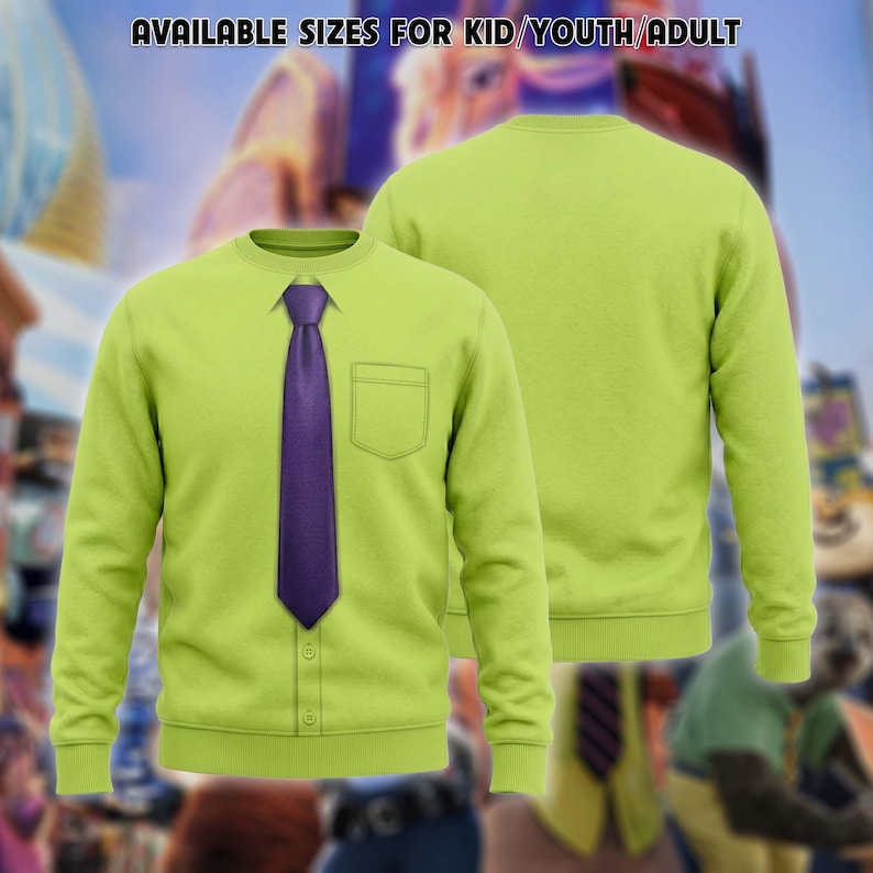 Zootopia Nick Wilde 3D Costume Shirt, Disney Zootopia Costume Shirt, Nick Wilde Shirt, Nick Wilde Cosplay Shirt, Disneyland Vacation Shirt bild 1