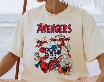 What If Mickey And Friends Became The Avengers Shirt, Mickey And Friends The Avengers Team Shirt, Disney Group Matching Shirt, THA086