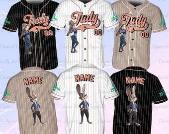 Disney Zootopia Movie Judy Hopps Jersey, Disney Judy Hopps Baseball Jersey, Zootopia Team Jersey Shirt, Disney Family Vacation Shirt