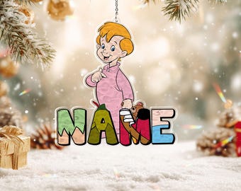 Disney Peter Pan Michael Darling Christmas Ornament, Disney Michael Darling Acrylic Ornament, Custom Name Disney Peter Pan Ornament, TGOA579