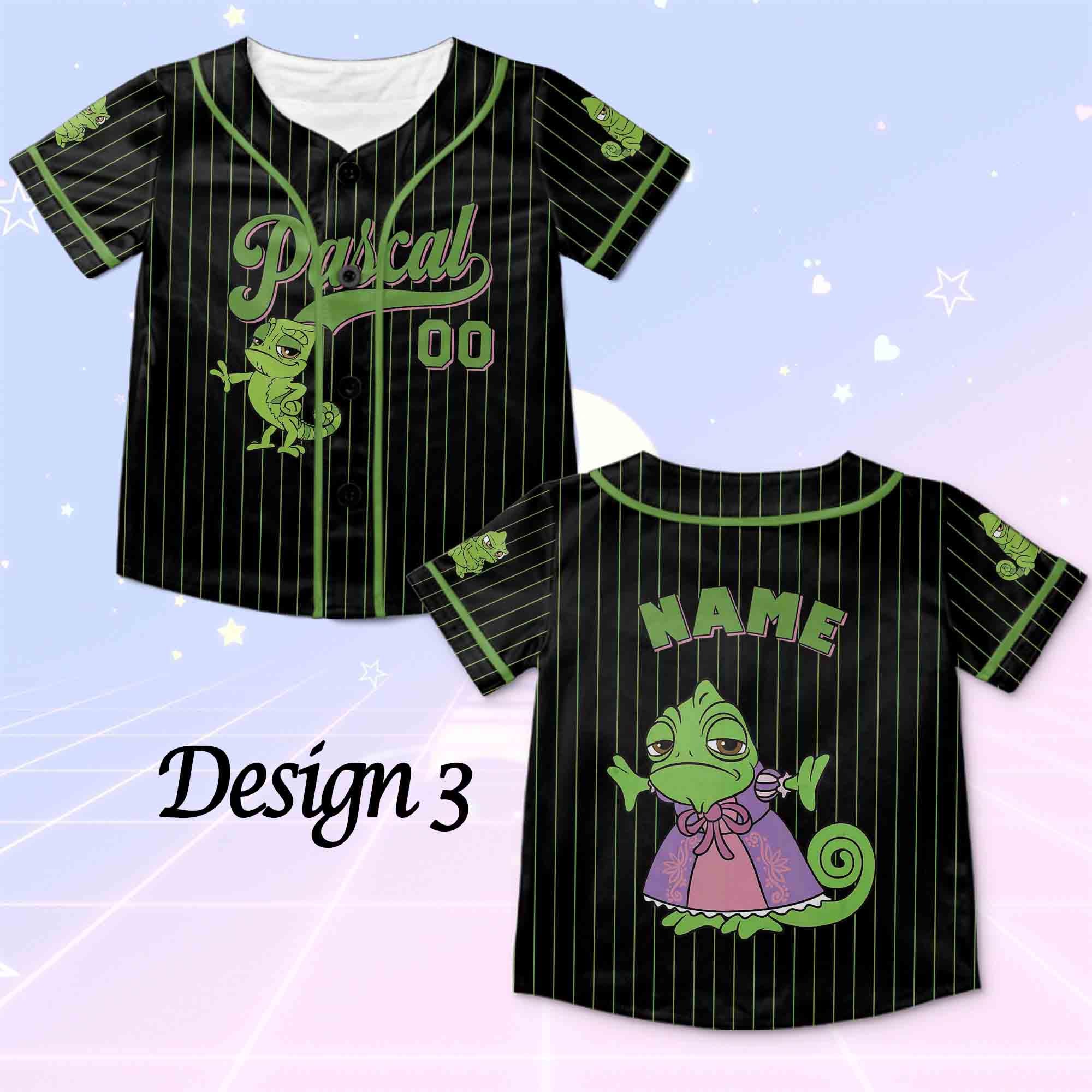Disney Tangled パスカル ベースボールシャツ XL Tangled Pascal Baseball Jersey, Disney Pascal Cute Shirt, Disney