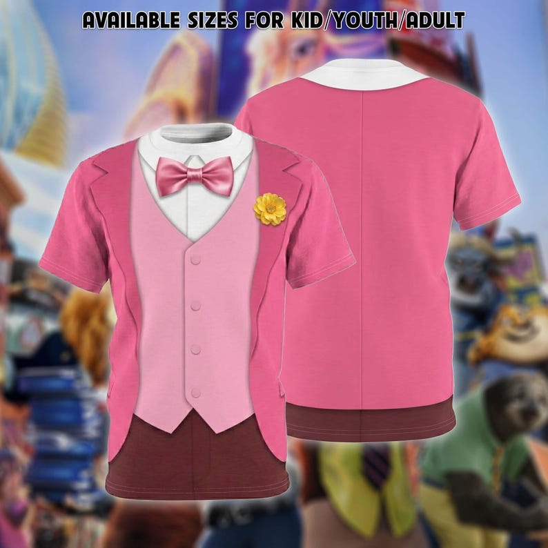 Zootopia Characters 3D Costume Shirt, Disney Zootopia Costume Shirt, Zootopia Shirt, Nick Judy Costume Shirt, Disneyland Vacation Shirt Bild 7