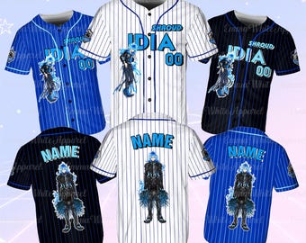 Disney Twisted Wonderland Idia Shroud Jersey, Idia Shroud Ignihyde Dorm Jersey, Idia Shroud Game Character Jersey, Night Raven Idia Jersey