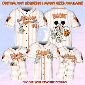 Disney Mickey And Friends Mummy Jersey, Disney Mummy Characters Jersey, Disneyland Halloween Group Shirt, Mickey Friends Halloween Shirt