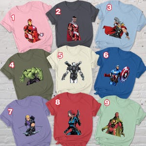 Avengers All Characters Shirt, Disney Avengers Shirt, Avengers Heroes Shirt, Superhero Friends Shirt, Superheroes Family Group Shirt, MTA448