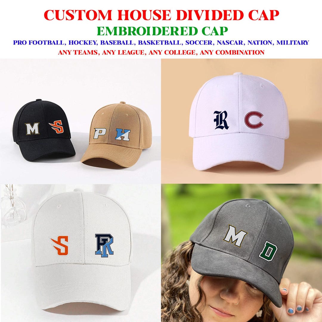 Make Your Own Custom House Divided Cap for Any Team, Schools