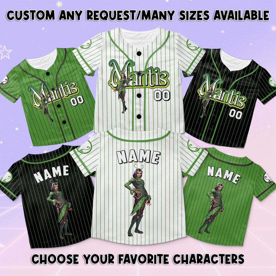 Marvel Rivals Mantis Baseball Jersey, Guardian of Galaxy Mantis