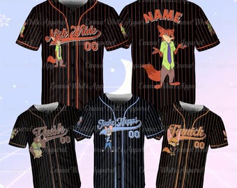 Custom Disney Zootopia Characters Group Jersey, Zootopia Family Matching Jersey, Disney World Trip Zootopia Jersey, Disney Inspired Clothing
