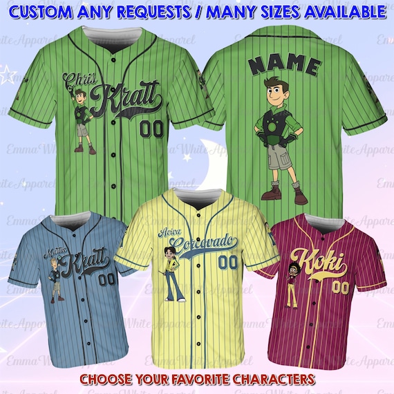 Wild Kratts Crew and Villain Baseball Jersey Collection, Kratt