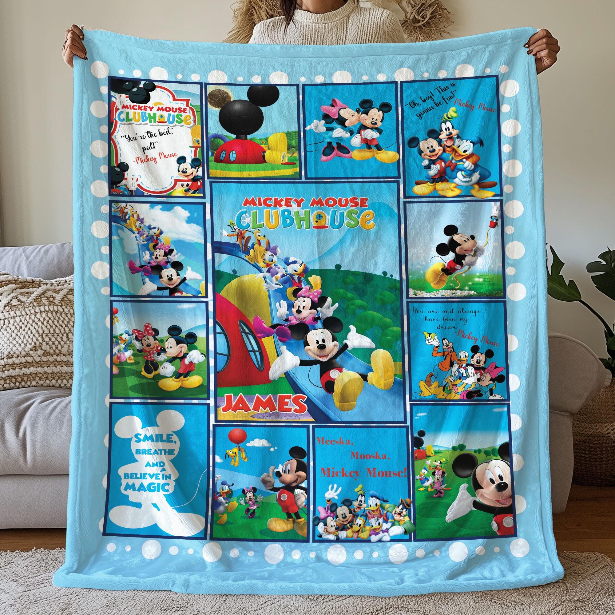 Throw Blankets Mickey Mouse Blanket Full Size Classic Mickey And