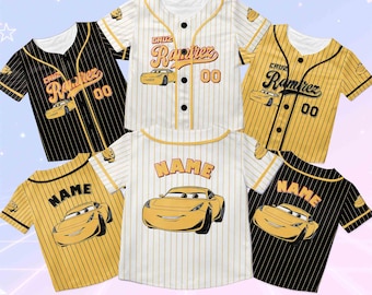 Disney Cars Cruz Ramirez Baseball Jersey, Cars Movie Characters Jersey, Cars Collection Baseball Jersey, Disney Cars Birthday Shirt