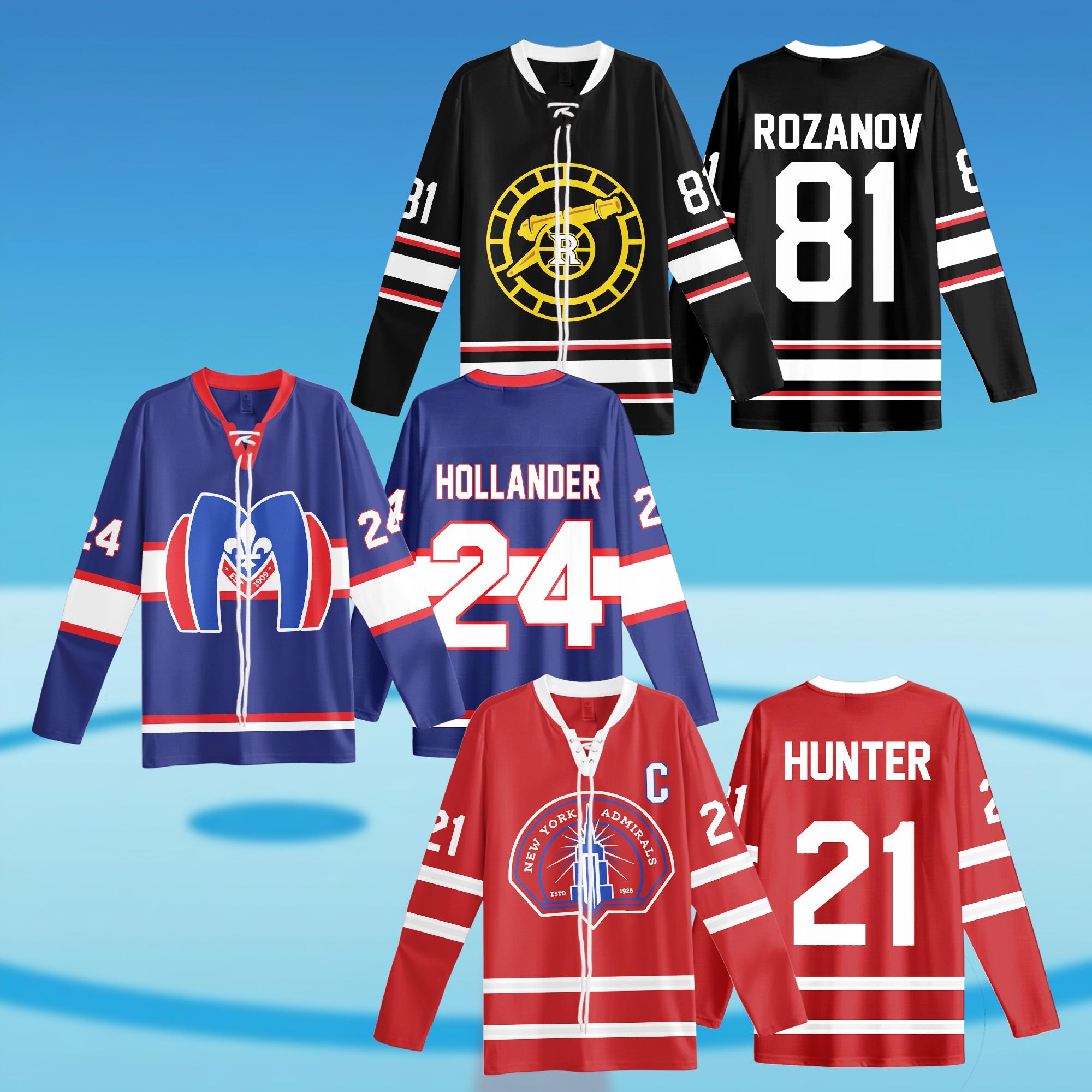 Rozanov Hollander Hunter Hockey Jersey, Heated Hockey Lace Neck