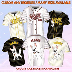 Disney Bolt The Super Dog Jersey, Personalized Super Bolt Inspired Clothing, Disney Bolt Dog Matching Birthday Gift, Disneyland Bolt Jersey