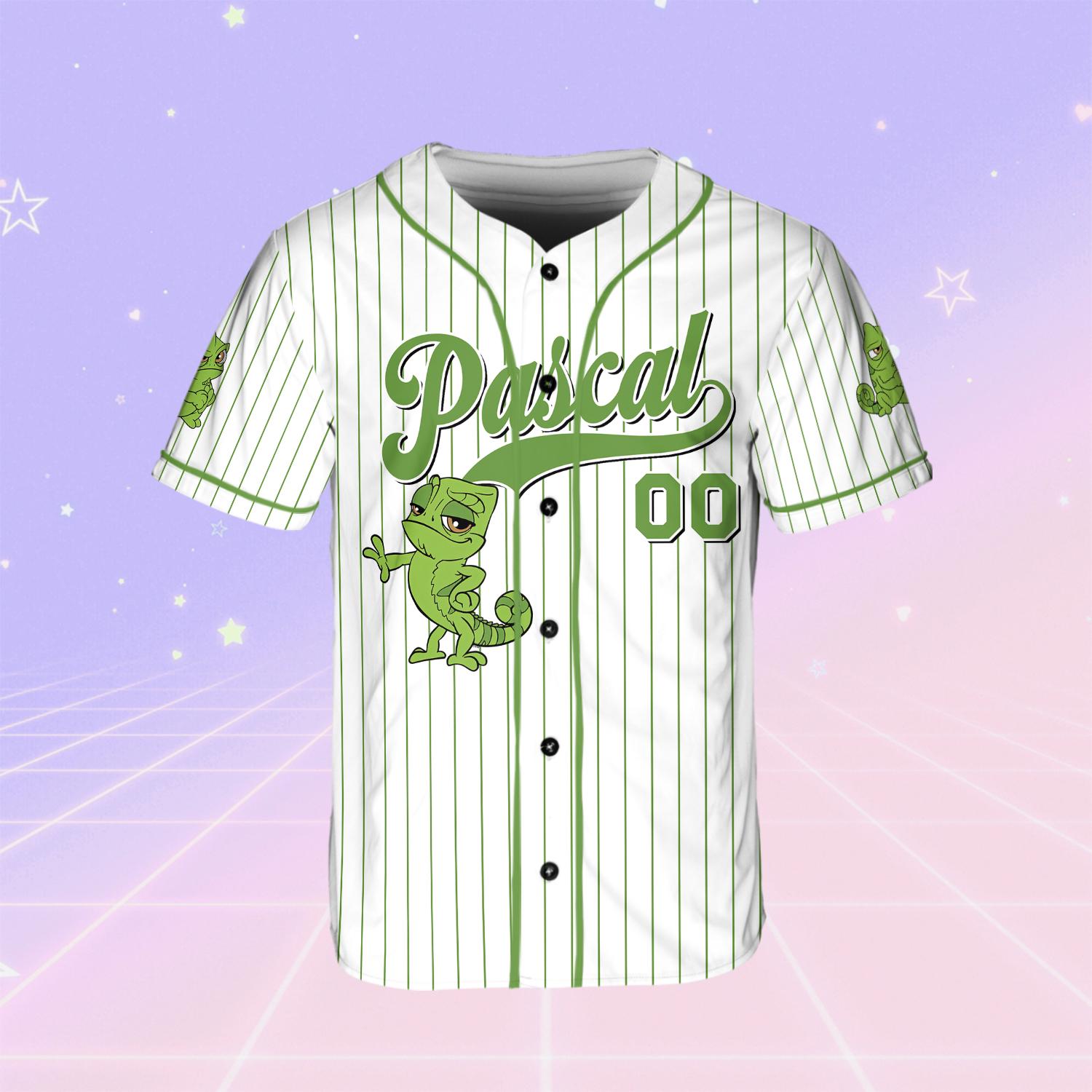 Tangled Pascal Baseball Jersey, Disney Pascal Jersey, Disney