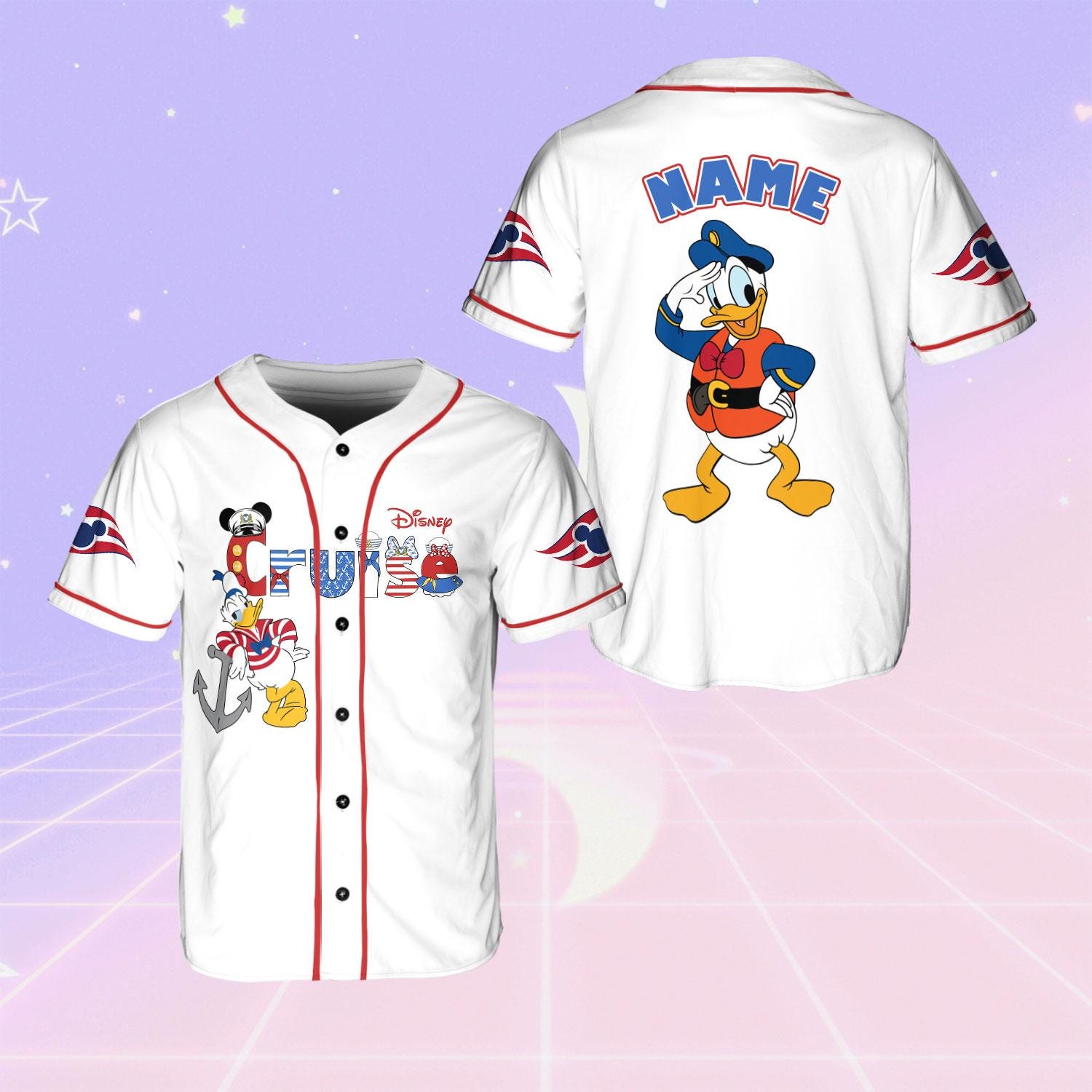 Discover Mickeyy And Friends Donald Disneyyy Cruise 2025 Jersey, Disneyyy Cruise Donald Shirt