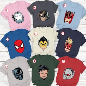 Avengers All Team Shirt, Avengers Heroes Shirt, Disney Avengers Shirt, Cute Avengers Shirts, Superheroes Family Group Shirt, MTA451