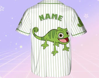 Tangled Pascal Baseball Jersey, Disney Pascal Jersey, Disney