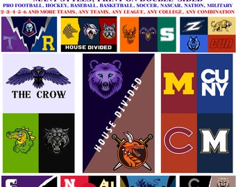 Bandiera personalizzata per casa, bandiera personalizzata per il supporto della squadra, bandiera da giardino per football americano, sport professionistico, regali di Natale, regali per l'università per lui