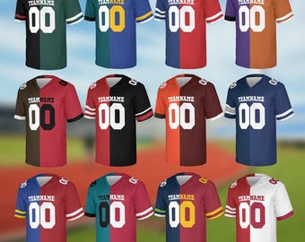 Custom School Spirit  Football Jersey, Custom Number Football Team Jersey, Design Your Own Football Jersey, Team Football Jersey