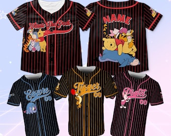 Disney Winnie The Pooh And Friends Jersey, Winnie The Pooh Characters Jersey, Disney The Pooh Birthday Shirt, Pooh Bear Piglet Eeyore Tigger
