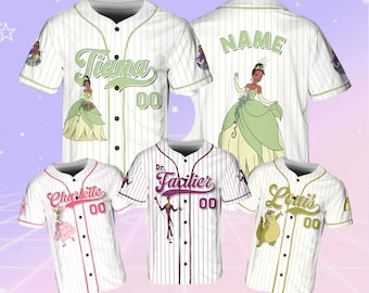 Disney The Princess And The Frog Jersey, Disney Tiana Princess Jersey, Tiana Characters The Frog Prince Shirt, Black Disney Princess Shirt