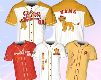 Disney The Lion Guard Baseball Jersey, The Lion Guard Birthday Matching Jersey, Disney Baseball Jersey Sports, Lion Guard Follow My Lead
