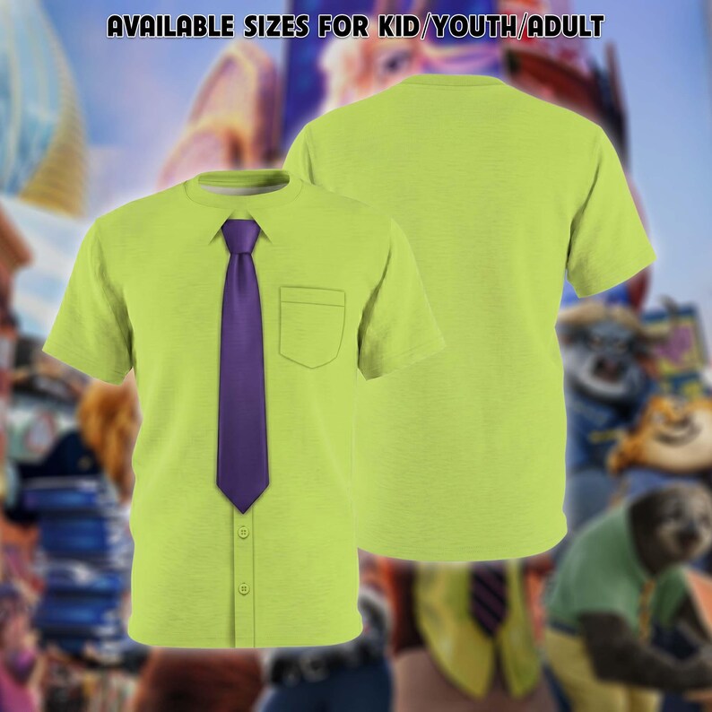 Zootopia Nick Wilde 3D Costume Shirt, Disney Zootopia Costume Shirt, Nick Wilde Shirt, Nick Wilde Cosplay Shirt, Disneyland Vacation Shirt bild 2