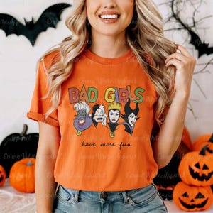 Disney Princess Villains Bad Girls Have More Fun Shirt, Classic Disney Villains Shirt, Disney Villains Characters Shirt, TGSC884