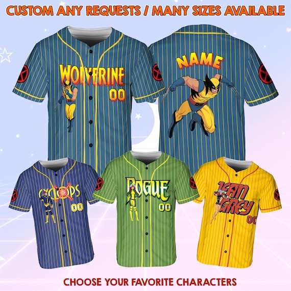 X-men 97 Baseball Jersey, Marvel X-men 97 Character Shirt, X-men