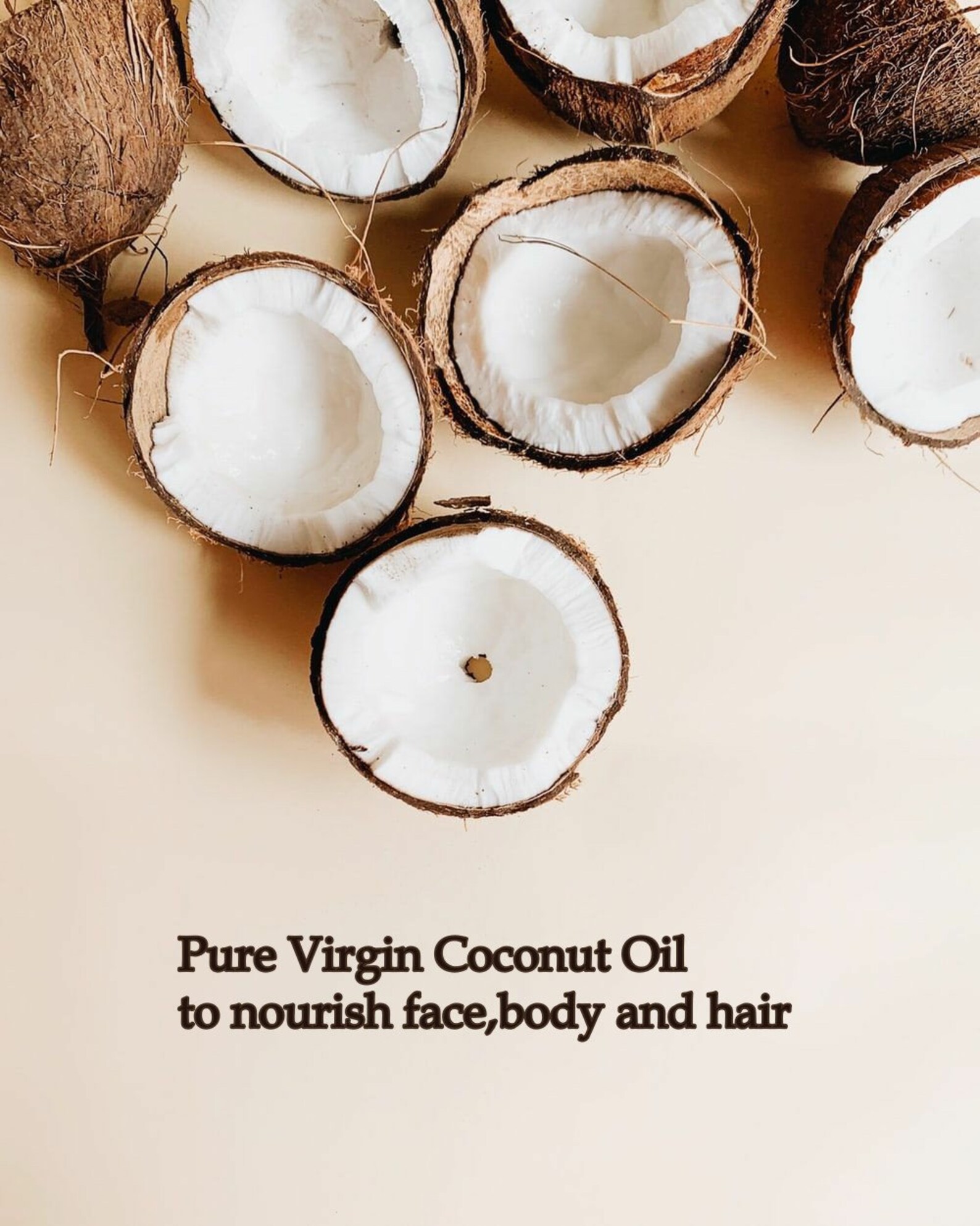 Hair Oil Face and Body treatment Virgin Coconut Oil hair Etsy