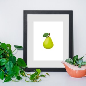 Pear | Fruit Artwork | Kitchen Art | Digital Print