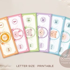 Spielgeld, Rollenspiel, Mom Bucks, Lerngeld, Klassenzimmer Bucks, Homeschool-Aktivität, dramatisches Spiel, digitaler Download