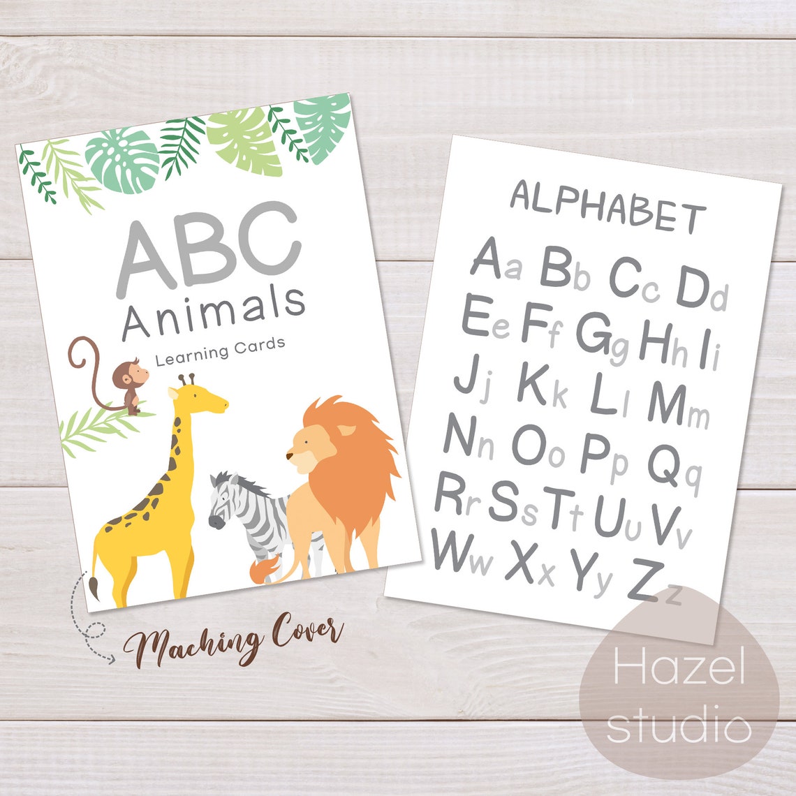 alphabet flash cards animal abc cards montessori materials etsy