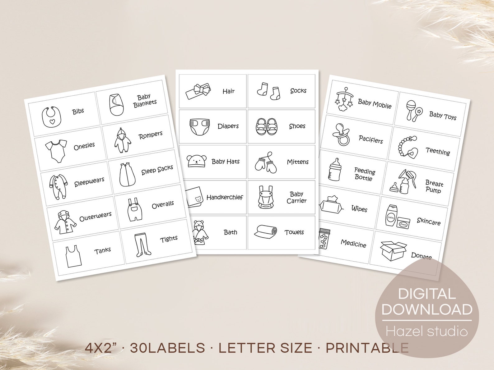 Baby Dresser Drawer Labels Nursery Drawer Labels Baby Closet Etsy