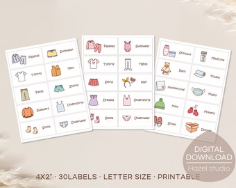 dresser labels etsy