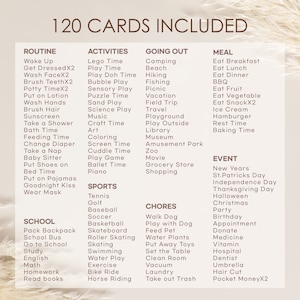 Cartes et tableau des routines quotidiennes, liste de contrôle des routines pour tout-petits, cartes de rythme quotidien, programme visuel, carte de routine imprimable, téléchargement numérique image 8