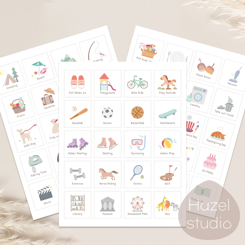 Cartes et tableau des routines quotidiennes, liste de contrôle des routines pour tout-petits, cartes de rythme quotidien, programme visuel, carte de routine imprimable, téléchargement numérique image 5