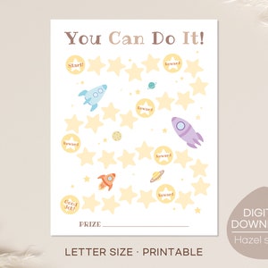 Space Reward Chart, Boy Behavior Chart, Chore Chart, Toddler Routine, Stay in Bed Chart, Digital Download