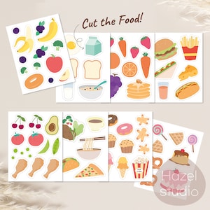 May include: A set of printable food stickers for kids. The stickers feature a variety of foods, including fruits, vegetables, breakfast foods, lunch foods, and snacks. The stickers are perfect for use in a classroom, playroom, or home.