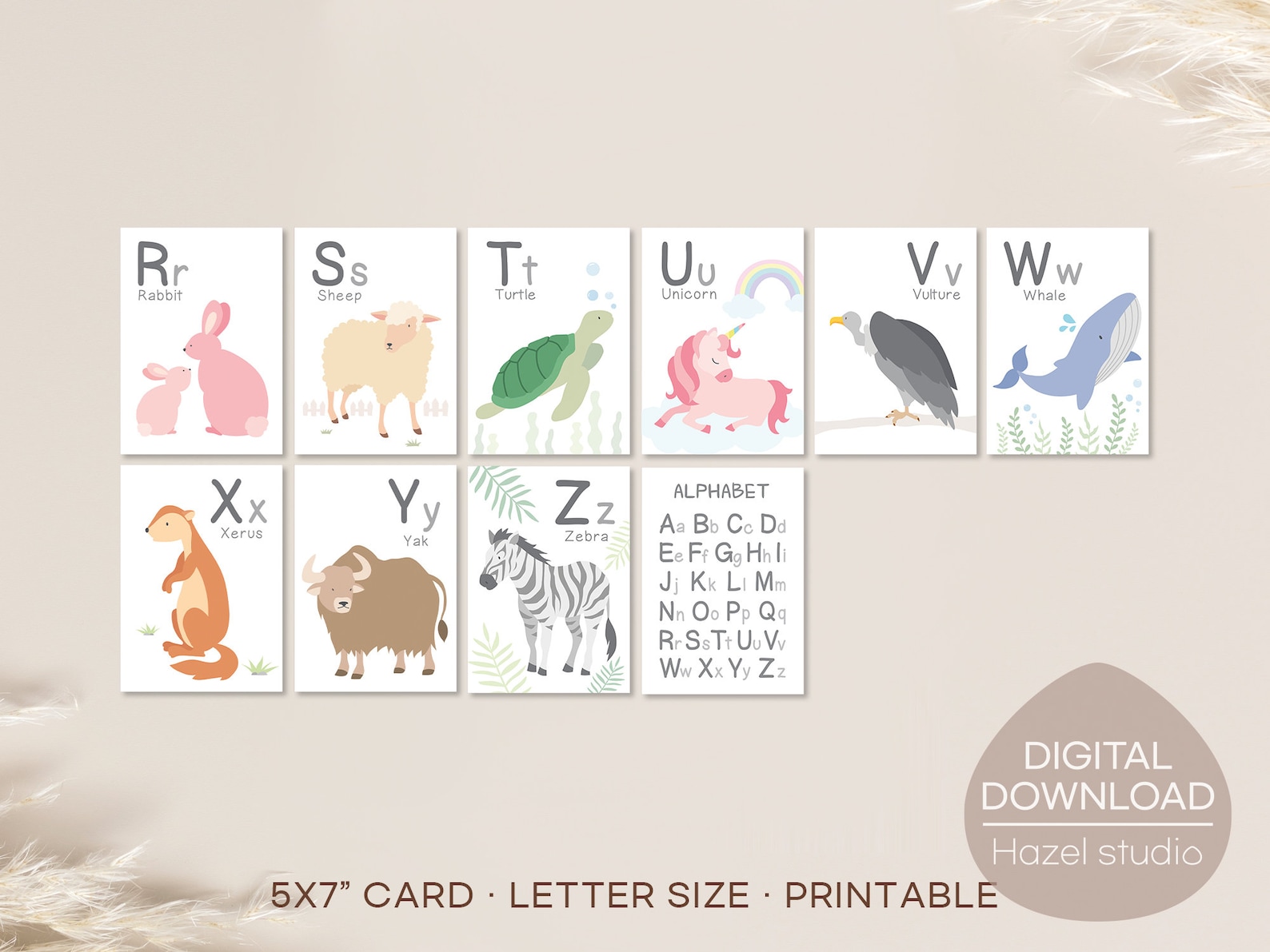 alphabet flash cards animal abc cards montessori materials etsy