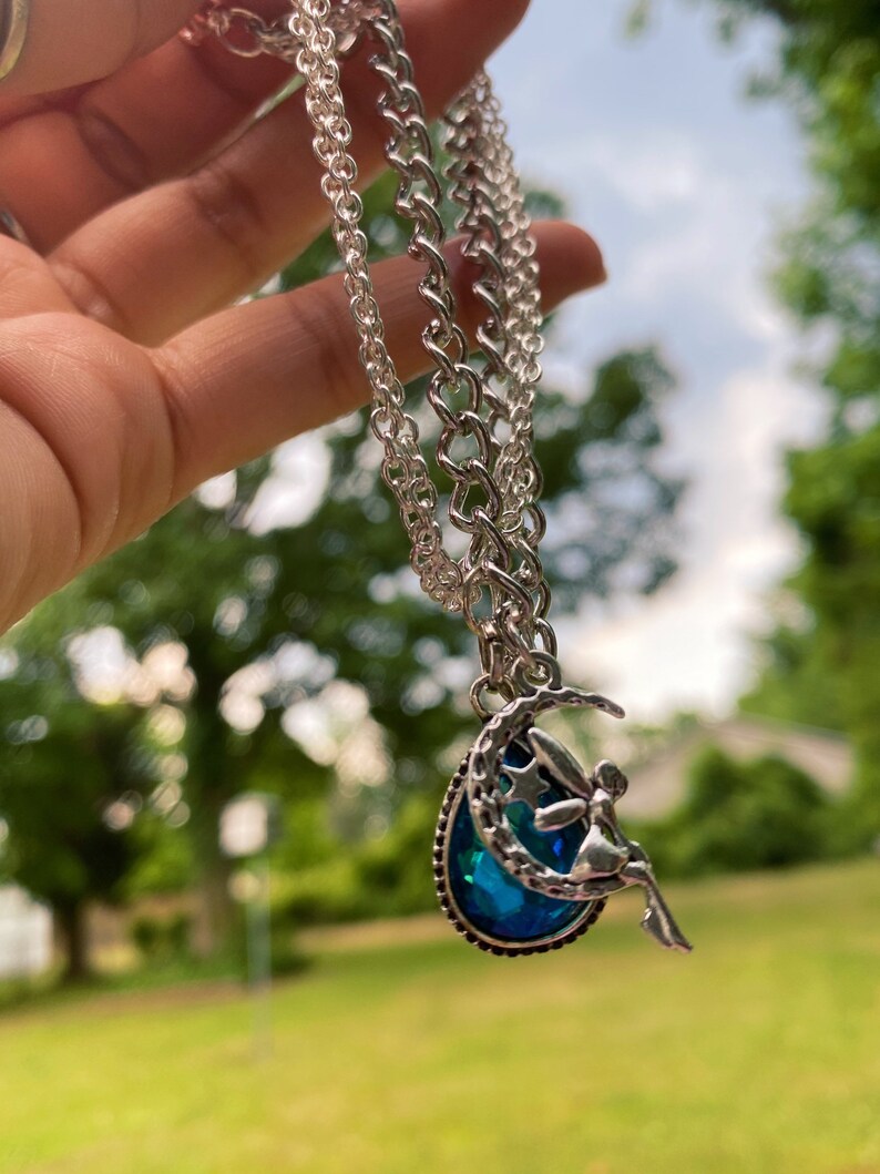 Aqua fairy chain anklet