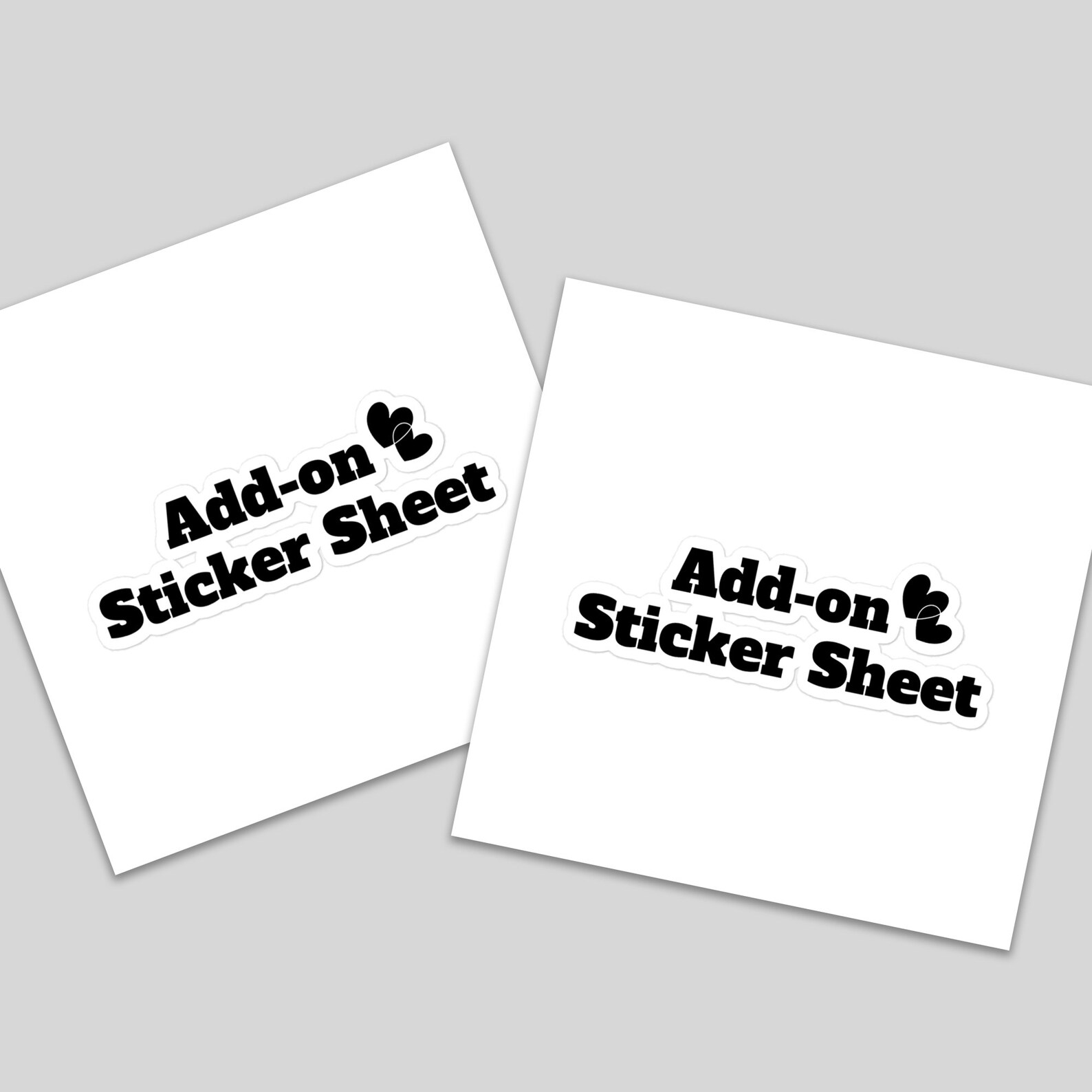 Add-on Custom Portrait Sticker Sheet With the Same Design - Etsy