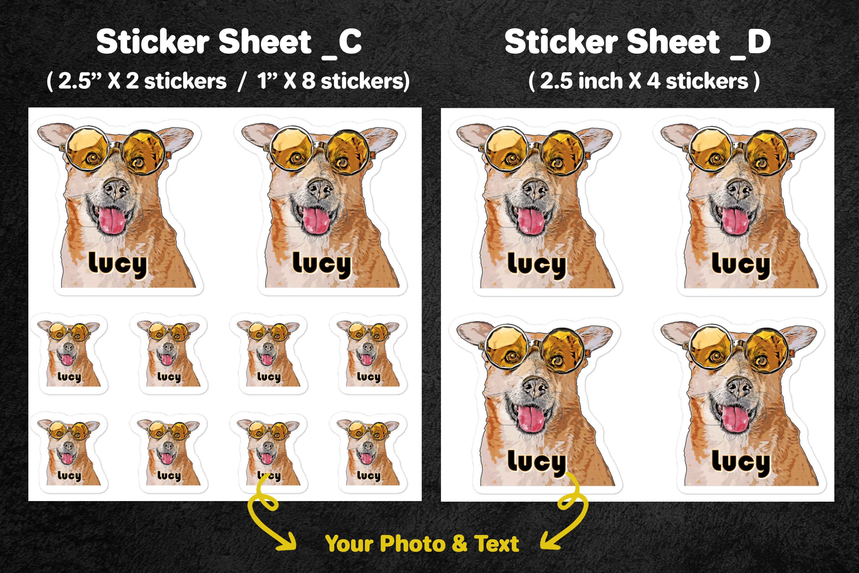 Custom Cartoon Sticker, Custom Portrait Sticker, Personalized Cartoon ...