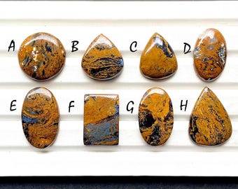 NEW Brown Pietersite Cabochon Loose Gemstone For Jewelry Making, Natural Pietersite Gemstone For Handmade Jewelry & Wire Wrap - 26457-26464