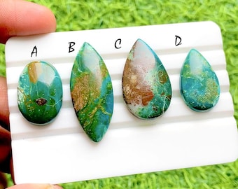 Natural Chilean Opal Cabochon Loose Gemstone For Jewelry Making, AAA+ Chilean Opal Gemstone Cabochon For Handmade Jewelry - 35096-35099