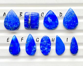 Lapis Lazuli Cabochon Loose Gemstone For Jewelry Making, Natural Beautiful Lapis Lazuli Gemstone For Handmade Jewelry - 26699-26707