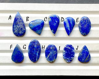 Lapis Lazuli Cabochon Loose Gemstone For Jewelry Making, Natural Beautiful Lapis Lazuli Gemstone For Handmade Jewelry - 32037-32046