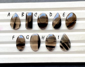 MIDNIGHT LACE Obsidian Cabochon Loose Gemstone, AAA+ Midnight Lace Cabochon For Handmade Jewelry and Wire Wrapping - 32875-32883