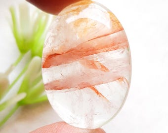 Rusted Cherry Quartz Cabochon Loose Gemstone For Jewelry Making, AAA+ Natural Cherry Quartz For Handmade Jewelry And Wire Wrap - 25281-25284