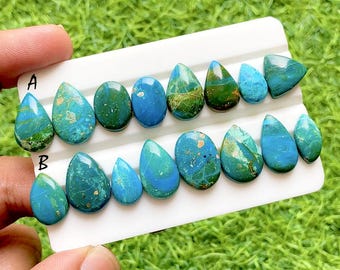 Natural Chilean Opal Cabochon Loose Gemstone 8 Pieces Lot, AAA+ Chilean Opal Gemstone Cabochon For Handmade Jewelry - 36775-36776